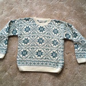 Vintage LL Bean Snowflake Sweater